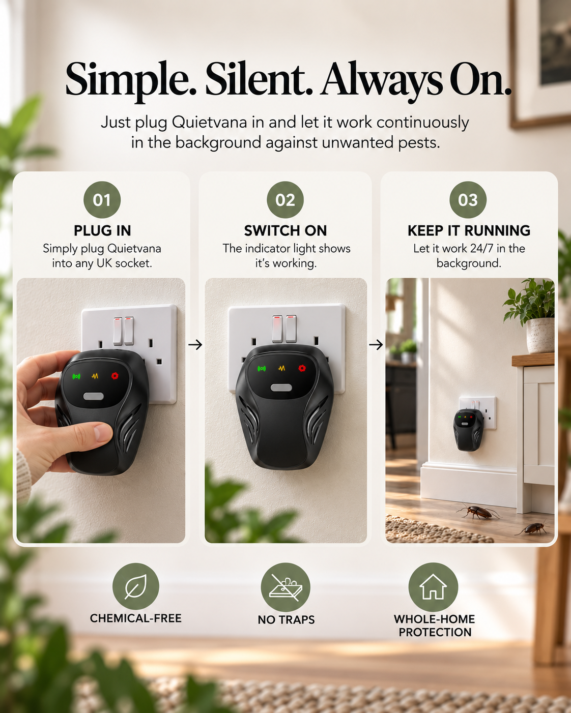 Quietvana Ultrasonic Pest Repeller