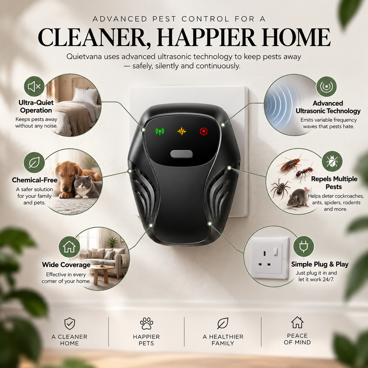 Quietvana Ultrasonic Pest Repeller