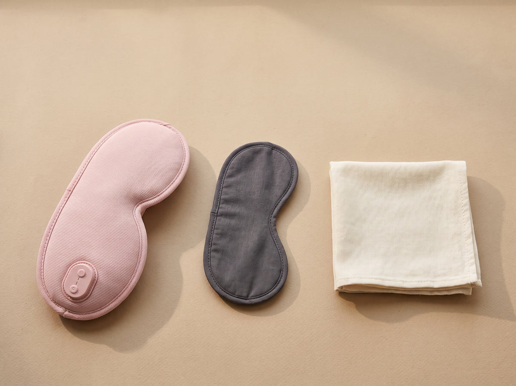 Three eye-mask styles arranged for a practical comparison guide