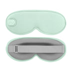 Green 3D heated eye mask on a clean studio background