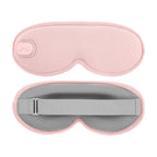 Pink 3D heated eye mask on a clean studio background
